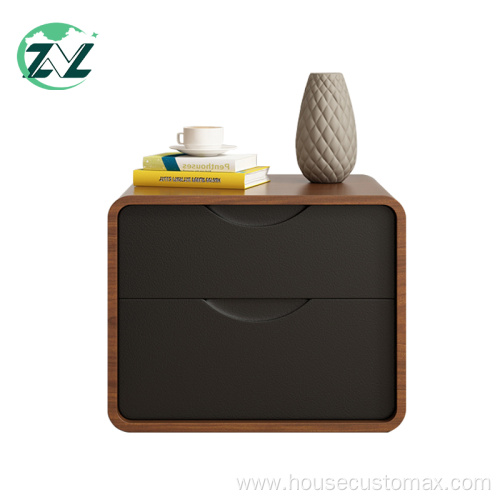 Storing Box Bedside Cabinet Wooden Locker Bedroom Nightstand